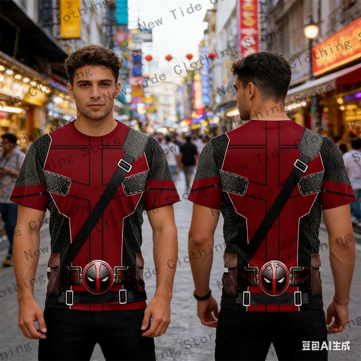 

2026 New Style Role-Playing Children's Summer T-Shirt Set - Short-sleeved Sports Tops Suitable for Both Men and Women