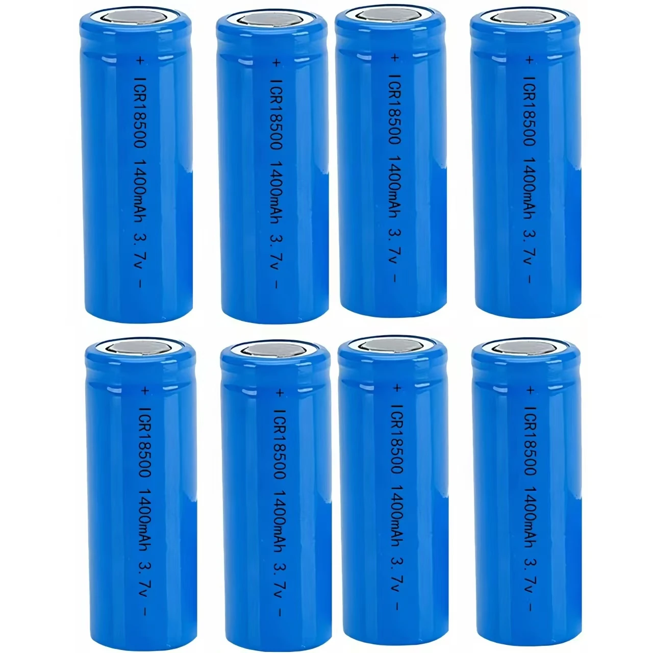 8Pcs/Lot 3.7V 18500 1400mAh rechargeable lithium battery 3.7V strong light flashlight anti-light special lithium battery