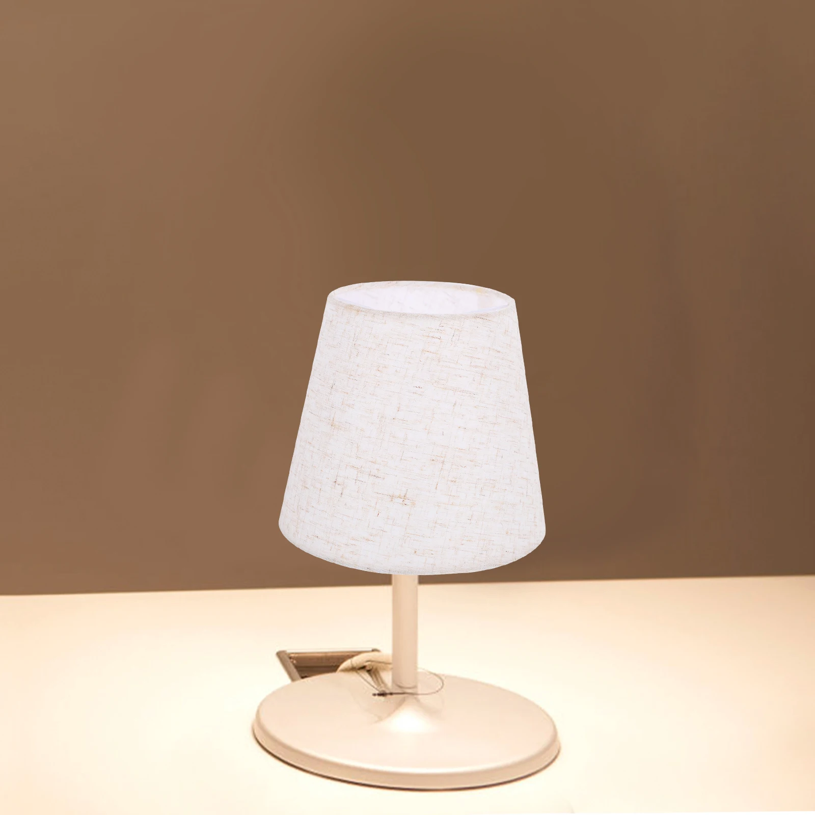 

Lampshades Wall Lamp Cover Table Shade Housing Modern Fabric PVC Cloth Lampshade Desk Accessories Pleated Light Shades Household