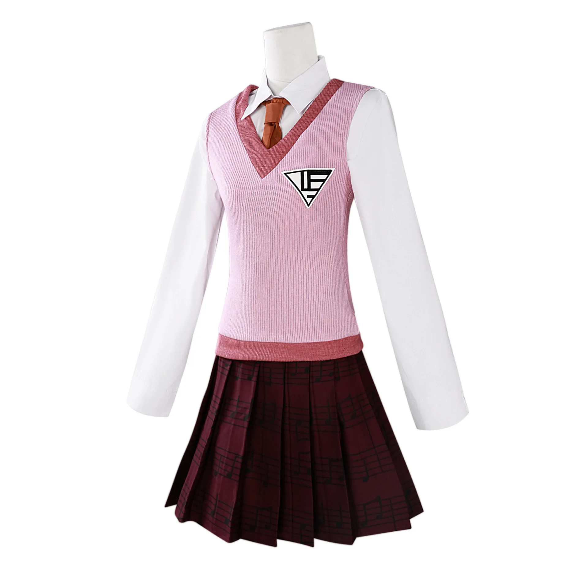 Disfraz de Kaede Akamatsu, juego Danganronpa, ropa de Anime, uniforme escolar, disfraces de Halloween personalizados