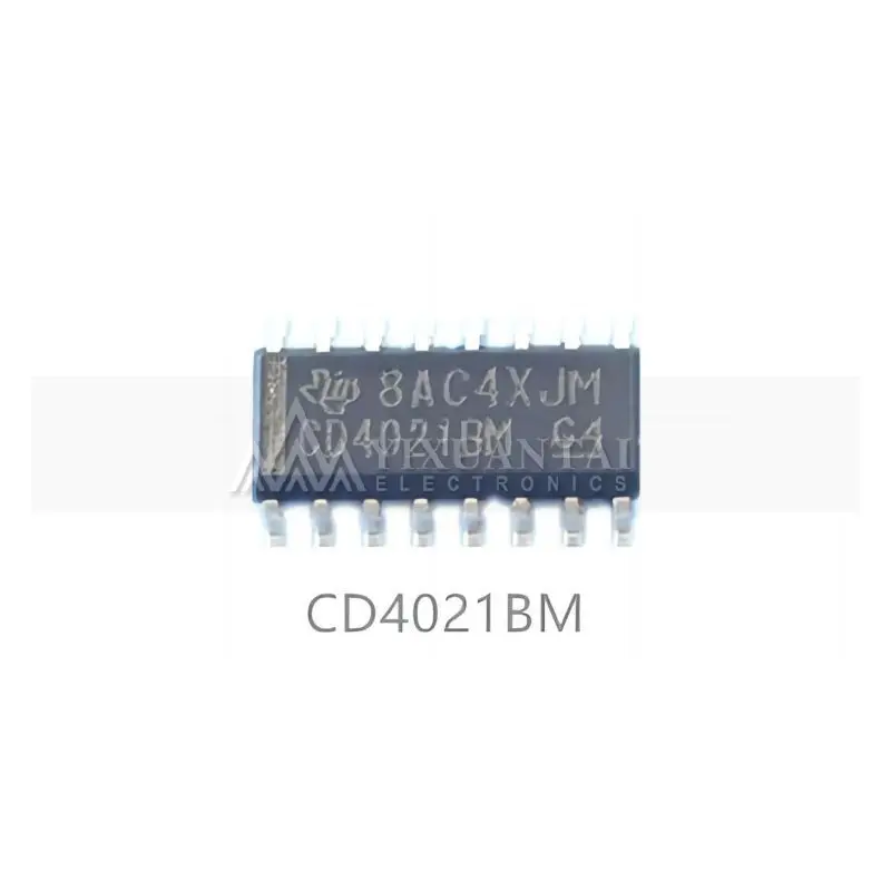 10 buah/lot CD4021BM96 Shift Register tunggal 8-Bit seri ke paralel 16-Pin SOIC T/R baru