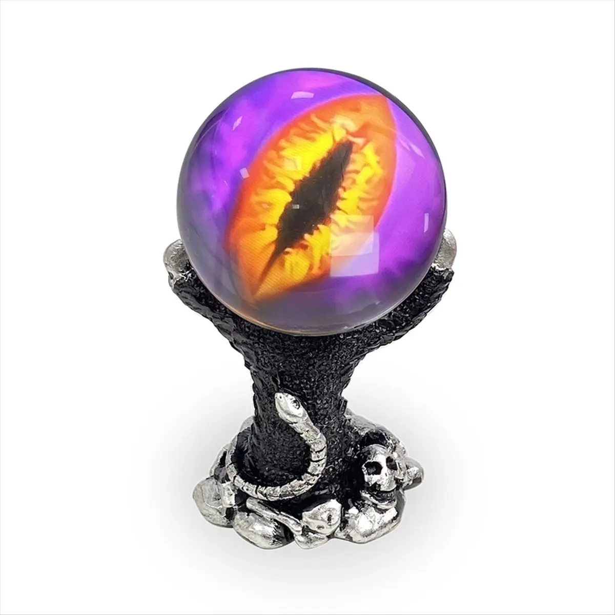RECOMENDAR】3D Crystal Ball with DIY Video Playback 7cm Display Sphere, Perfect for Family Friends and Graduation Gifts Black