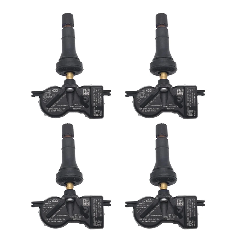 8X For 2018-2024 Jeep Compass TPMS 433Mhz Tire Pressure Sensor TPMS Jeep Tire Air Pressure Sensor 68313387AB 68313387AA