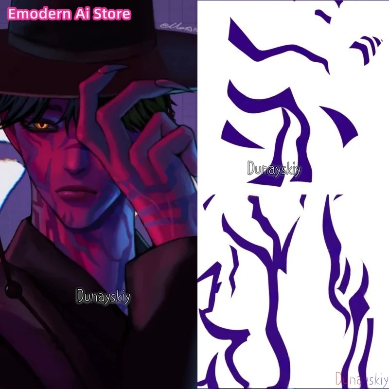 

Аниме фильм Jinu Kostüm Dämon косплей Jinu Saja Junge костюм полный набор татуировки 4 шт. водонепроницаемые татуировки Kpop тоже Корейские наклейки