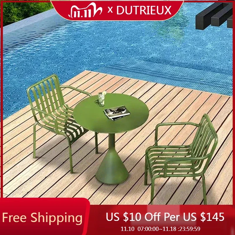 Metal Moving Garden Furniture Set Designer Backyard Minimalist Nordic Garden Furniture Set Patio Natural Tuinmeubelen Decoration