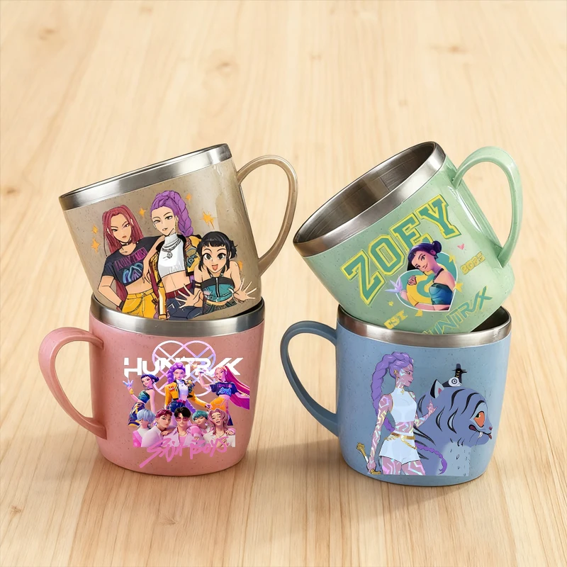 

KPop Demon Hunter Water Cup Lightweight Convenient Water Cup Insulated Comfortable Drop Resistant Water Cup Friend Birthday Gift