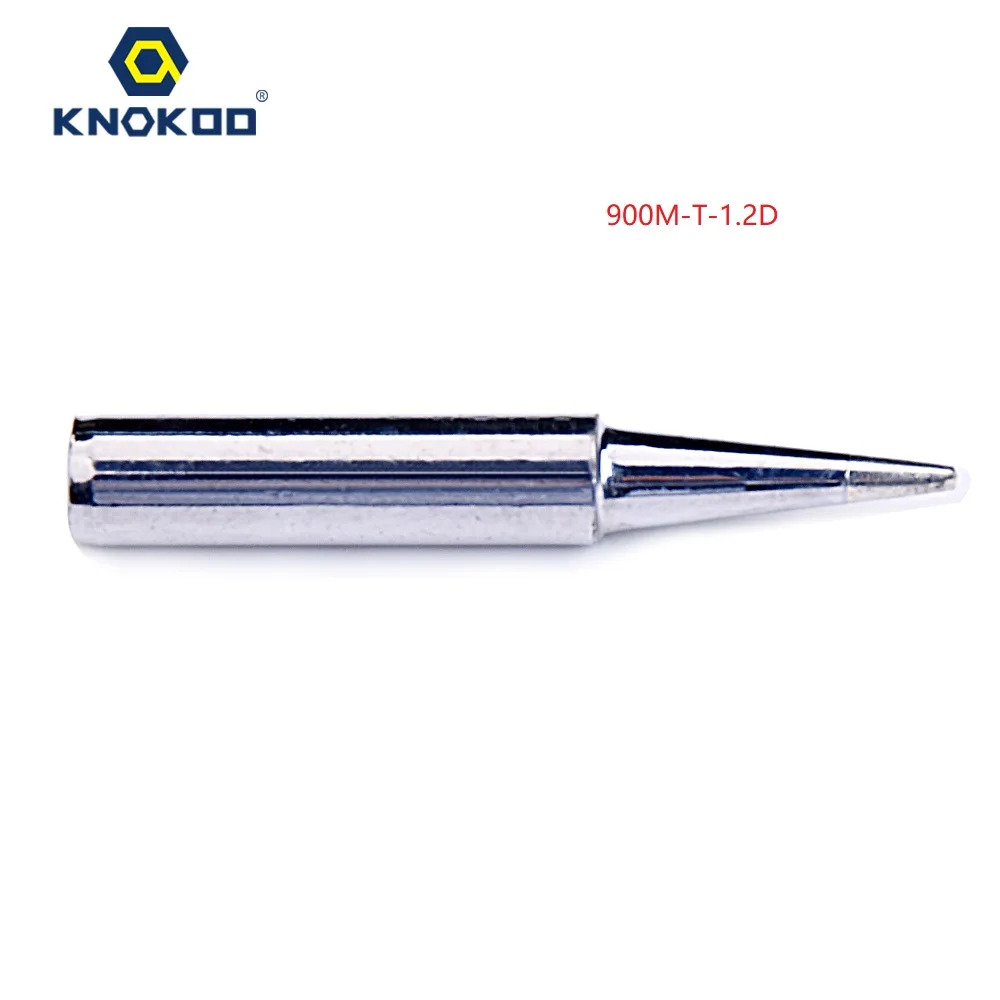 KNOKOO 900M Solder Iron Tip 900M-T-0.8D 1.2D 1.4D 1.5D 1.6D 2.4D 2.5D 2.8D 3.2D Lead-free For Soldering Rework Station