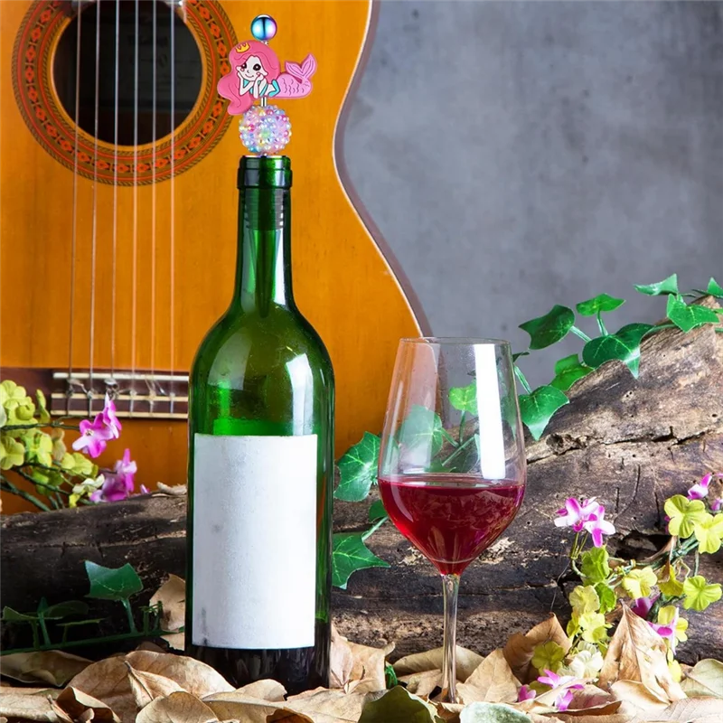 

ABAH-25 шт., бисерные пробки для винных бутылок, декоративная пробка для бутылок вина из бисера, сплав, винная заставка, многоразовая, простая установка