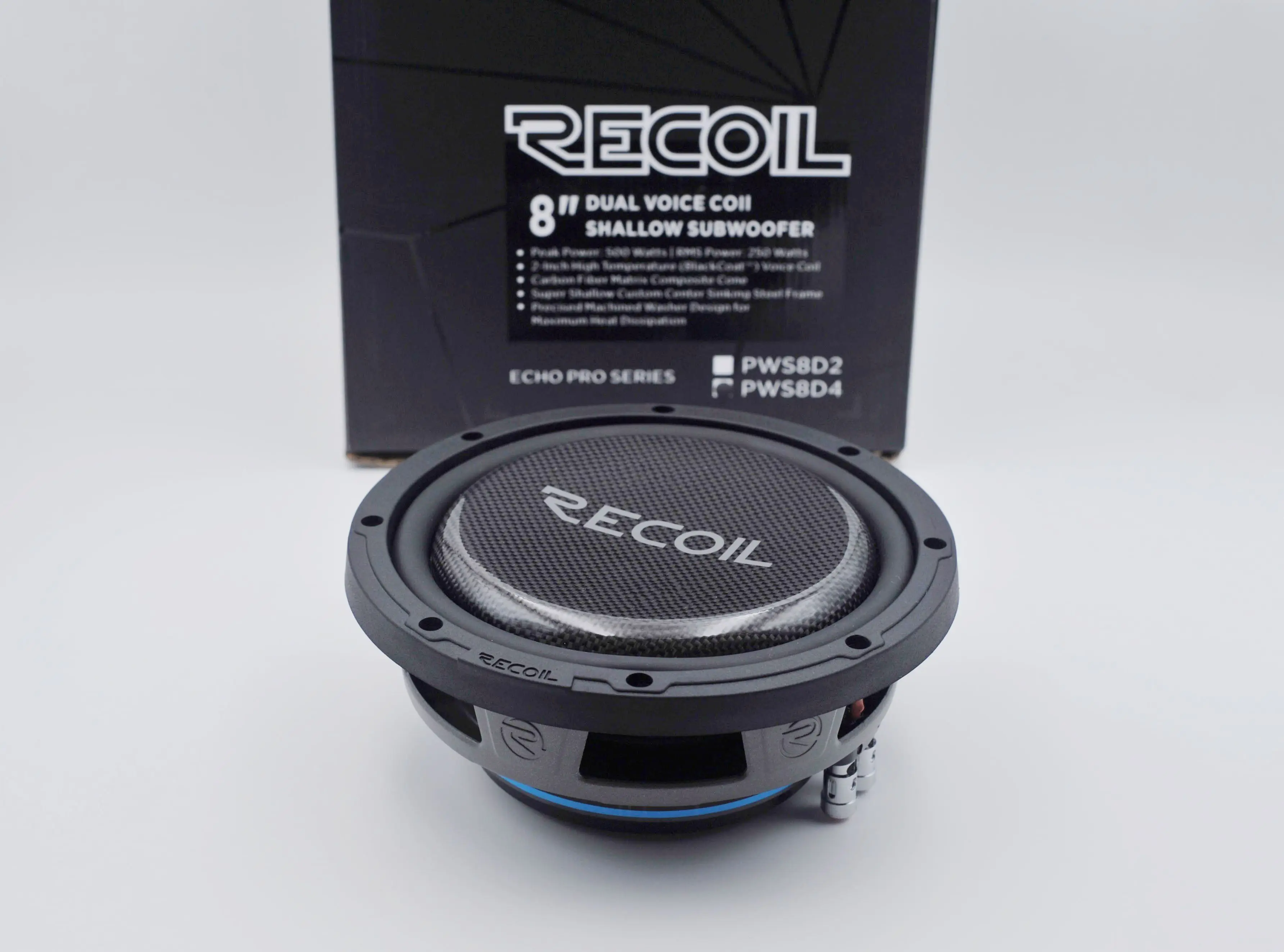 RECOL 500W 8' Dual Voice Coii Shallow Car Woofer 4 Euro 8 Multiple Switching Super Shock Bass Effects Stage DJ Car Stereo view 6