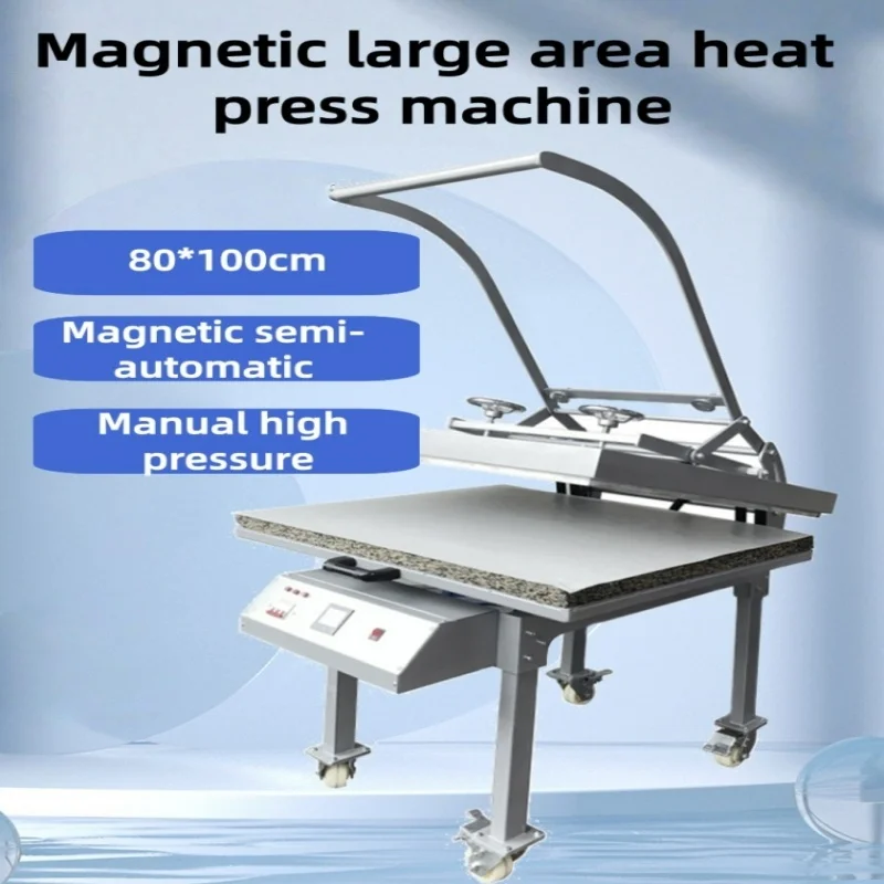 Manual large-format heat press white ink heat transfer machine magnetic semi-automatic with pull-out function Heat Press Machine