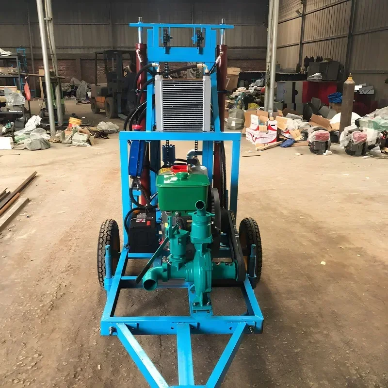 

Hot Small Portable 25Hp Diesel Water Well Drilling Rig Machine for Sale Potable Trailer Mounted Water Well Drilling Rig for Sale