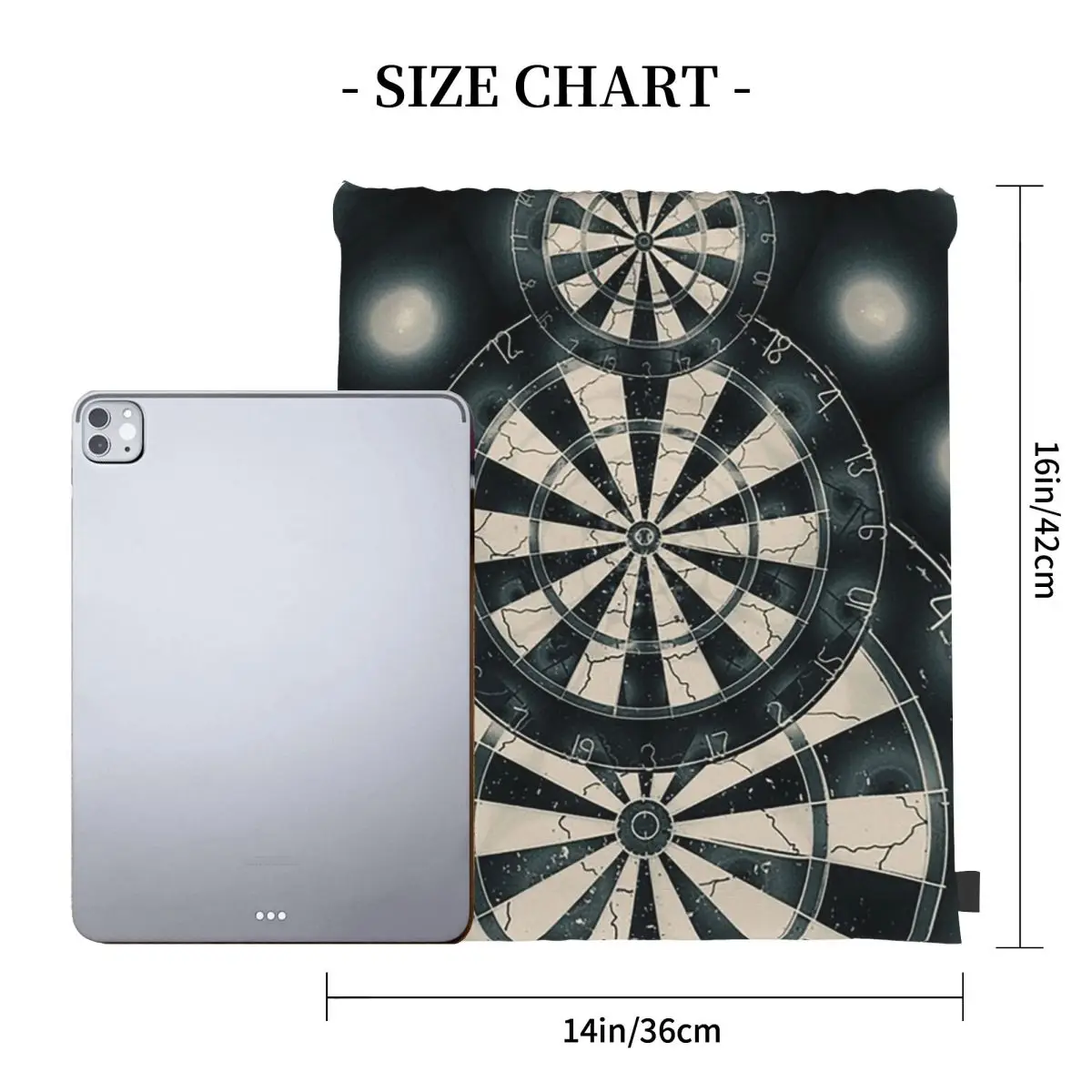 Let's Play Darts Backpacks Multi-function Portable Drawstring Bags Shoes Bag Book Bags For Travel Students