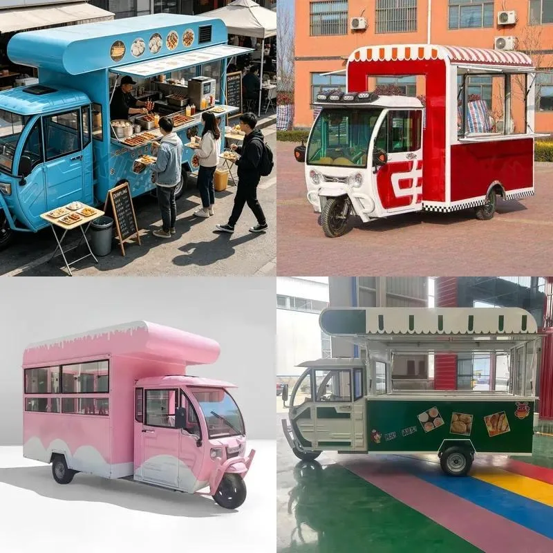 Electric Dining Cart Self Propelled Commercial Kitchen Trolley with Built in Generator Backup Power Supply Uninterrupted