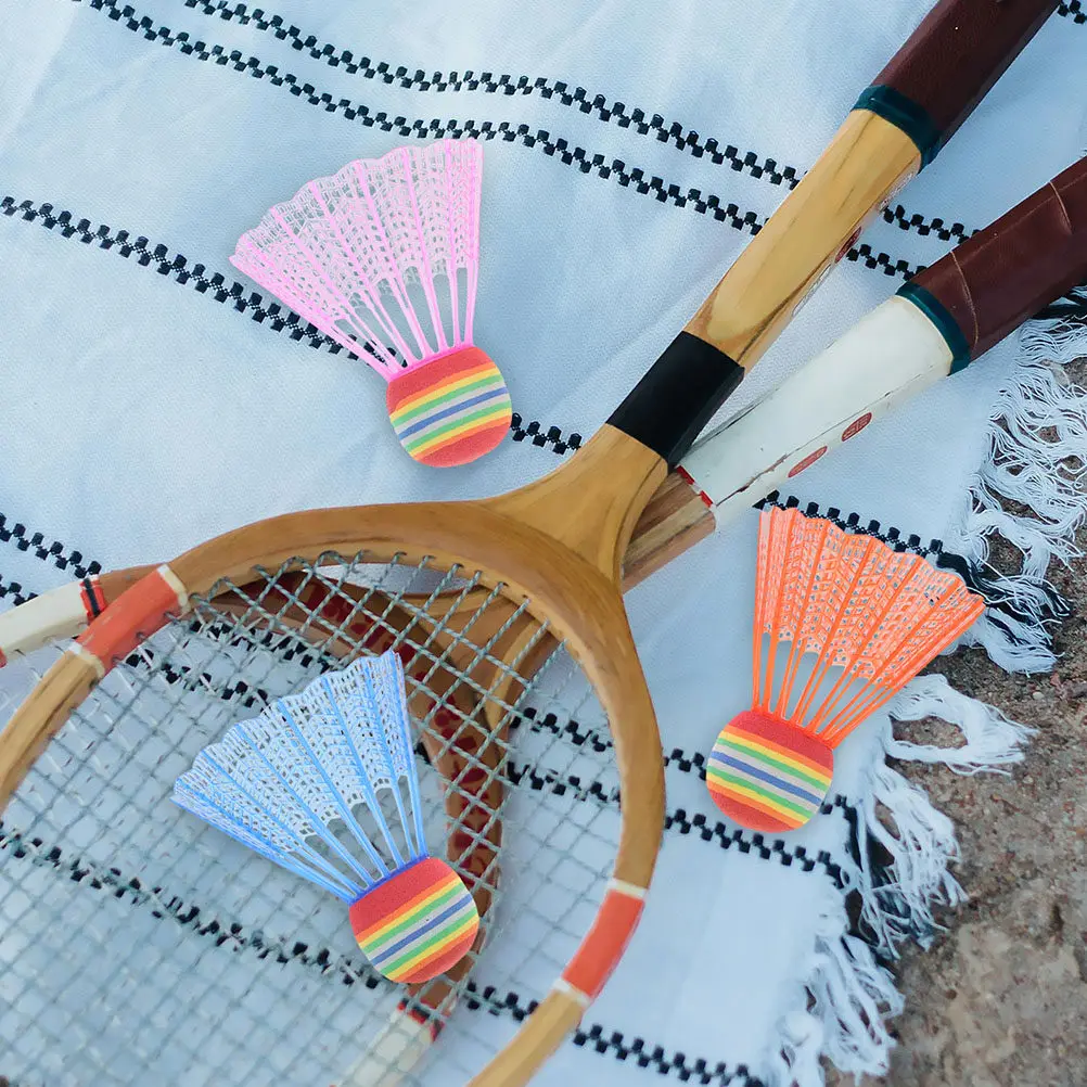 

24Pcs Colorful Shuttlecocks Large Head Lightweight Foam Plastic Badminton Indoor Outdoor Sports Practice Equipment