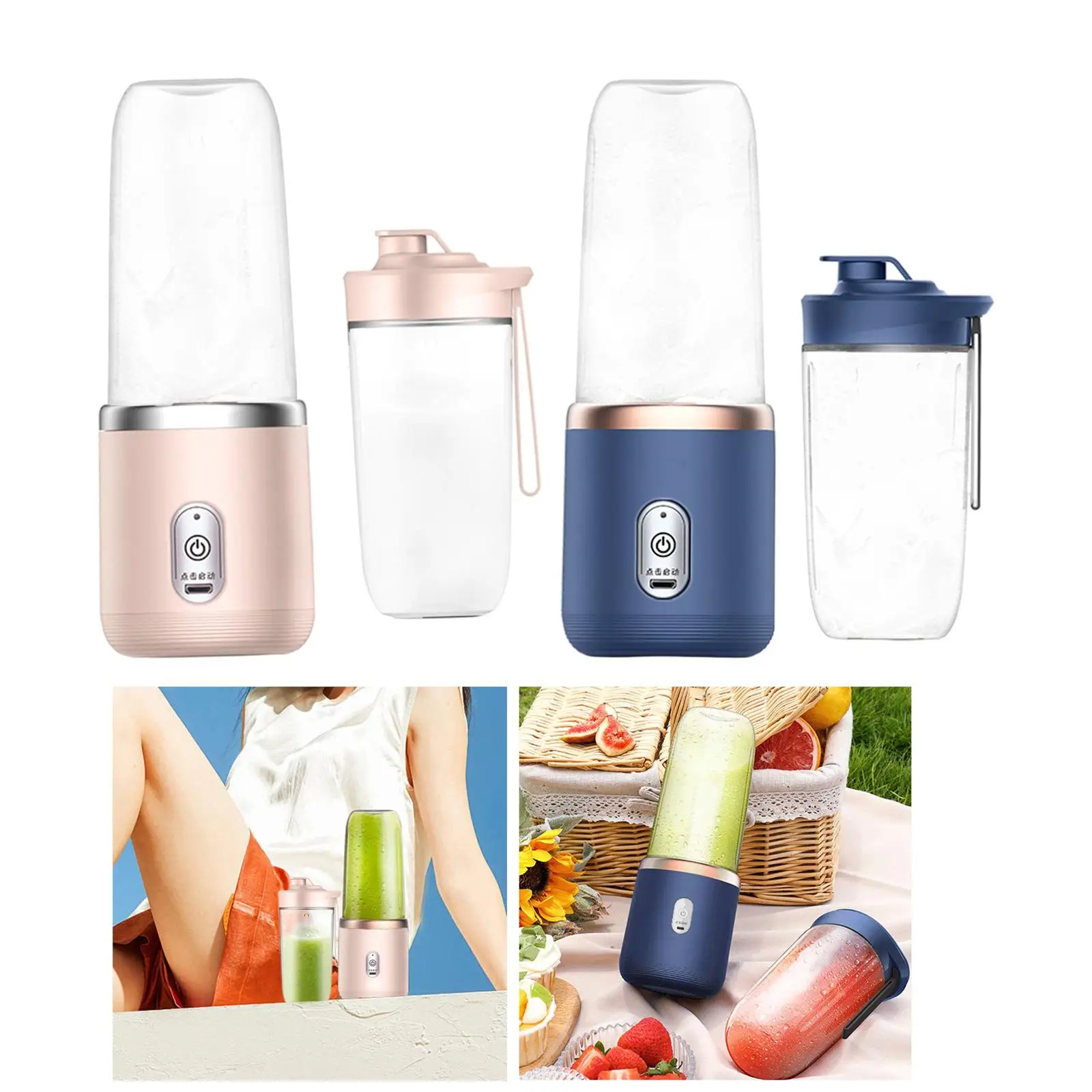 400ml Portable Blender Fruit Juicing Cup for Salad Dressing Juices