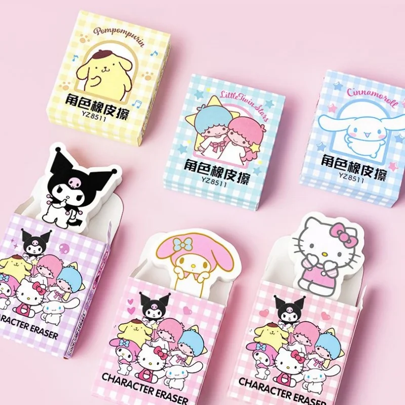 24pc-lot-sanrio-kuromi-melody-cinnamoroll-kitty-eraser-carino-scrittura-disegno-cancellieri-matita-regali-di-cancelleria-forniture-scolastiche