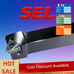 SEL1212H16 SEL1616H16 SEL2020K16 SEL2525M16 buitendraad draaigereedschap omgekeerde schacht bijpassende 16IR carbide blade CNC tool