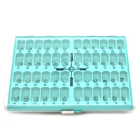 48 unids/caja coronas dentales para niños corona de Metal preformada coronas temporales de acero inoxidable materiales de ortodoncia para odontología herramientas de terapia