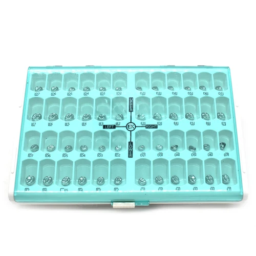 Imagen 1 del producto 48 unids/caja coronas dentales para niños corona de Metal preformada coronas temporales de acero inoxidable materiales de ortodoncia para odontología herramientas de terapia