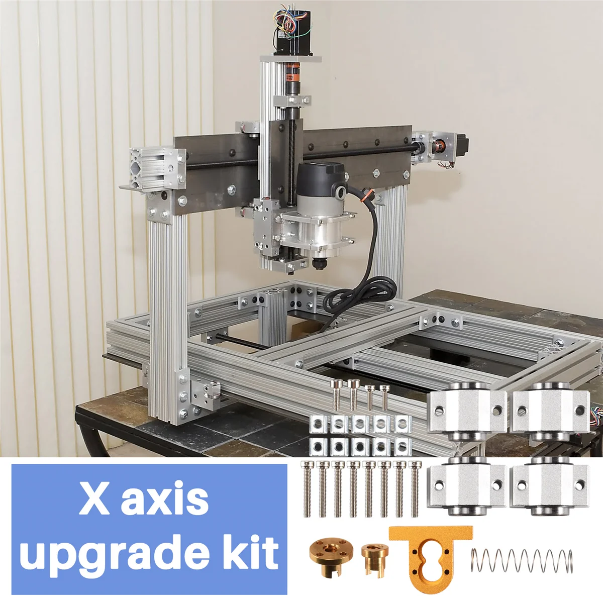 Kit de Atualização Eixo X, Roteador CNC 3018 Pro