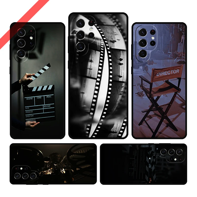 Film Movie maker Clapperboard Take Phone Case For Samsung Galaxy S20 FE S21 S10 S23 Plus S24 S22 Ultra Note20 Note10 S9 S8 Cover