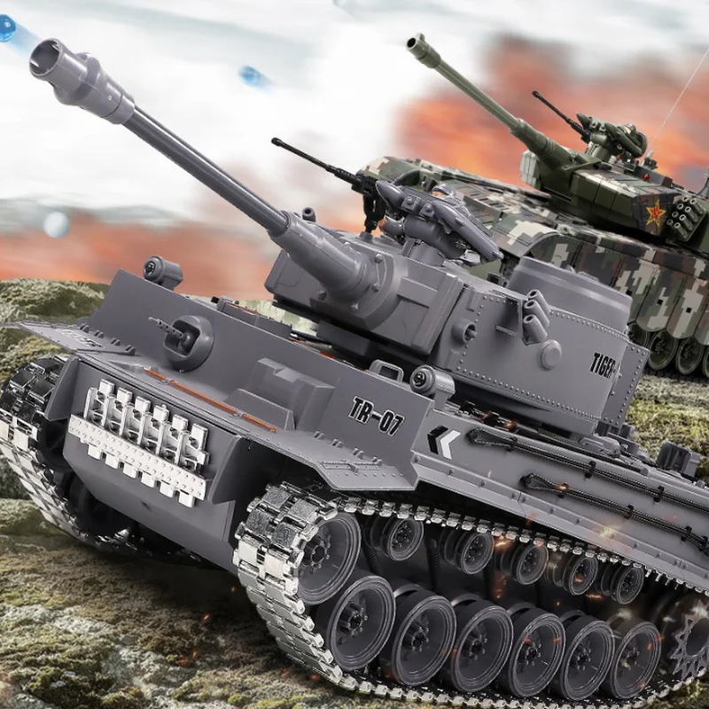 New In Stock LCF Remote Control Tank Can Fire Bullets, And The Military Model Of Metal Track Can Smoke.