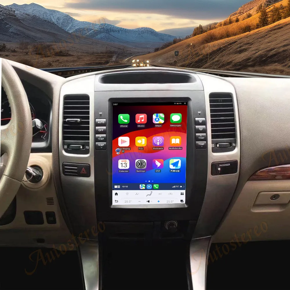 10. Inch Carplay For Toyota Prado 2002-2009 Car Radio GPS Navigation Multimedia Video Player Car Stereo Head Unit Auto