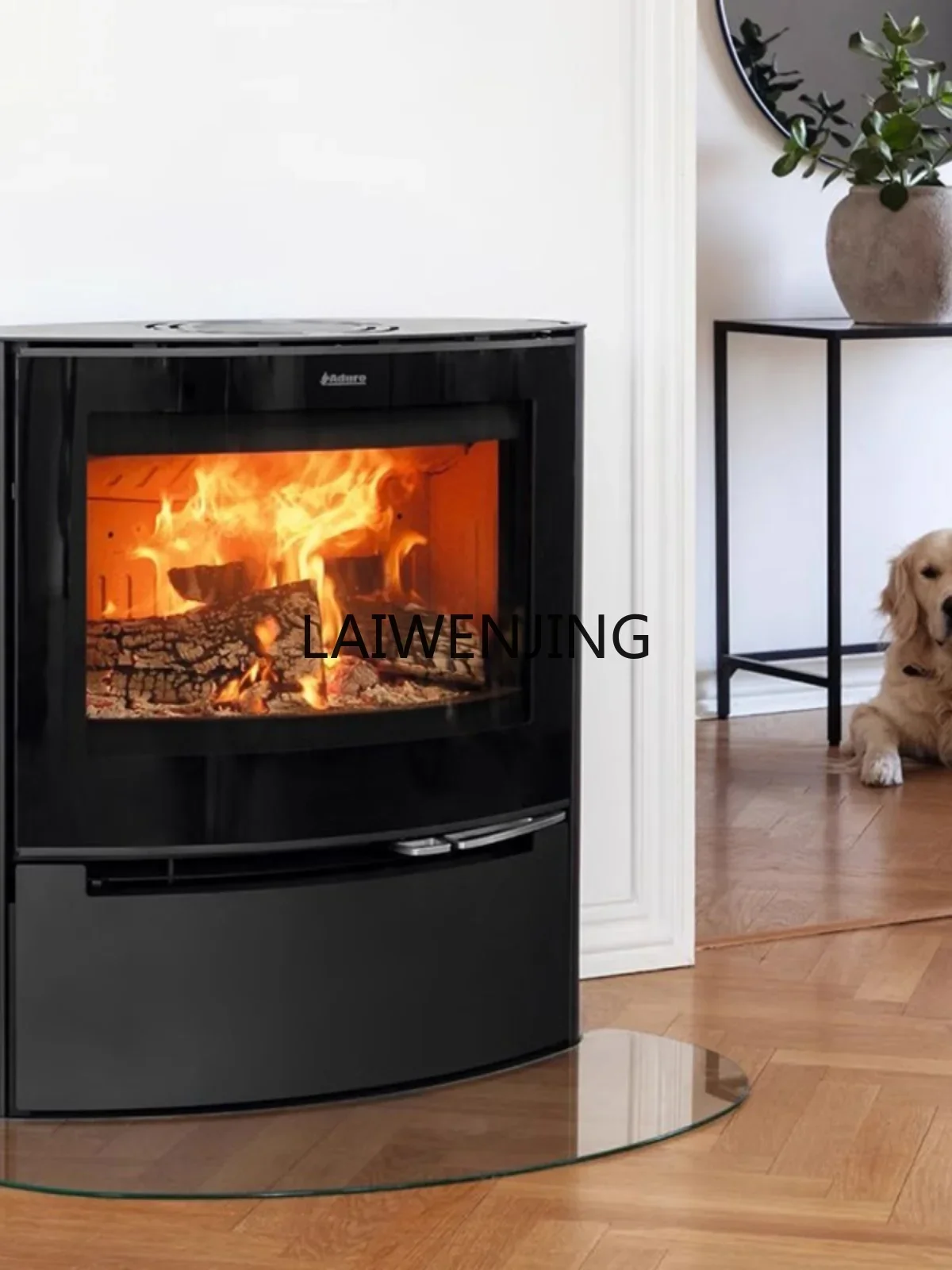 a-15 Burning Indoor Danish Real Fire Home Heating Furnace Art Fireplace