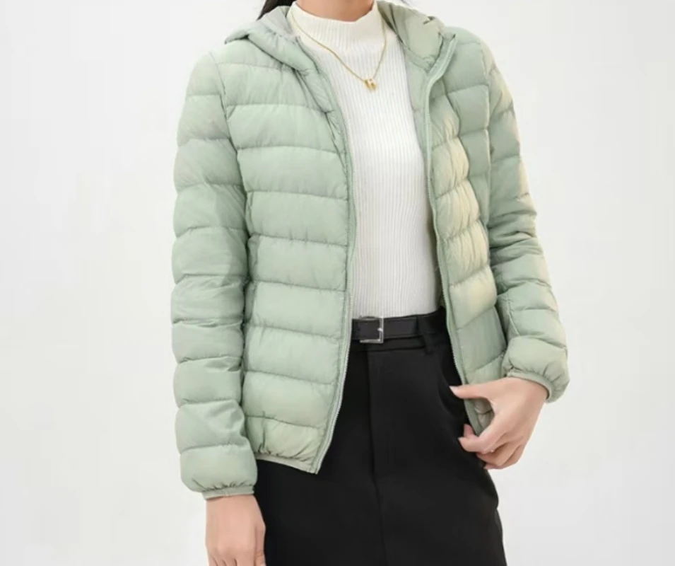 

Down Coat Women Parkas Fall/Winter 2025 New Light Feather Cotton-Padded Jacket Female Short Korean Overcoat Lightweight Outwear