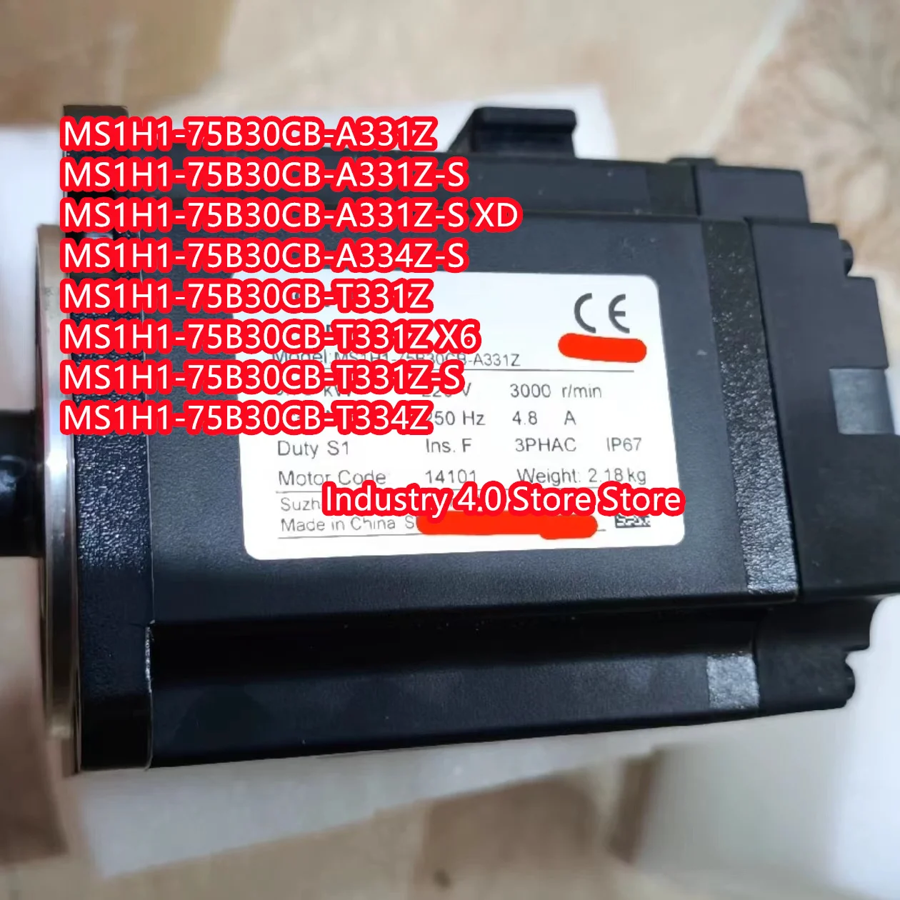 

Servo motor,MS1H1-75B30CB-A331Z,MS1H1-75B30CB-A331Z-S,Original,Brand