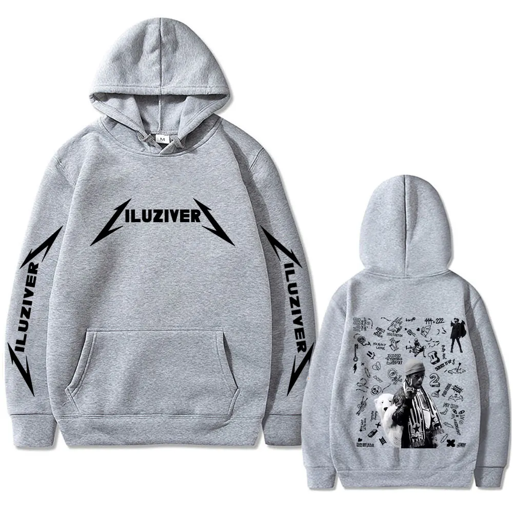 مغني الراب ليل عوزي فيرت لوف هو الغضب 2 2025 هوديي الرجال النساء الهيب هوب موضة البوب الموسيقى البلوز الذكور عادية المتضخم الشارع الشهير