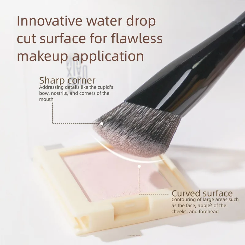 Guo Xiaoniu Face Brightening Concealer Brush Highlighter Dark Circles Under-Eye Concealer Tear Troughs Filling Brush for Makeup