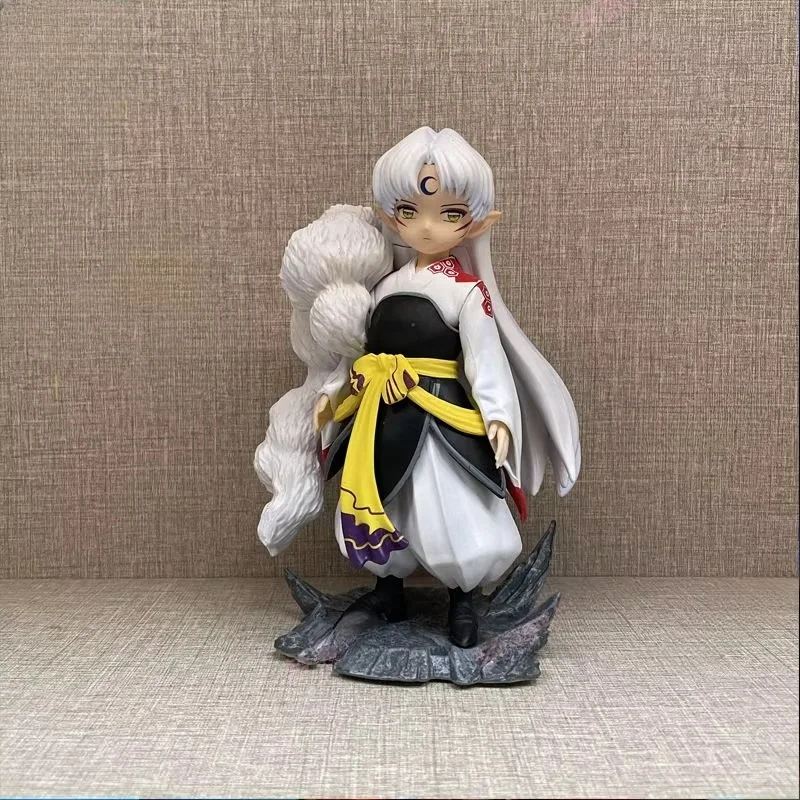 New Anime Kawaii Inuyasha Action Figures Bakusaiga Sesshoumaru Figure Childhood Statue Toys Desk Decor Ornaments Model