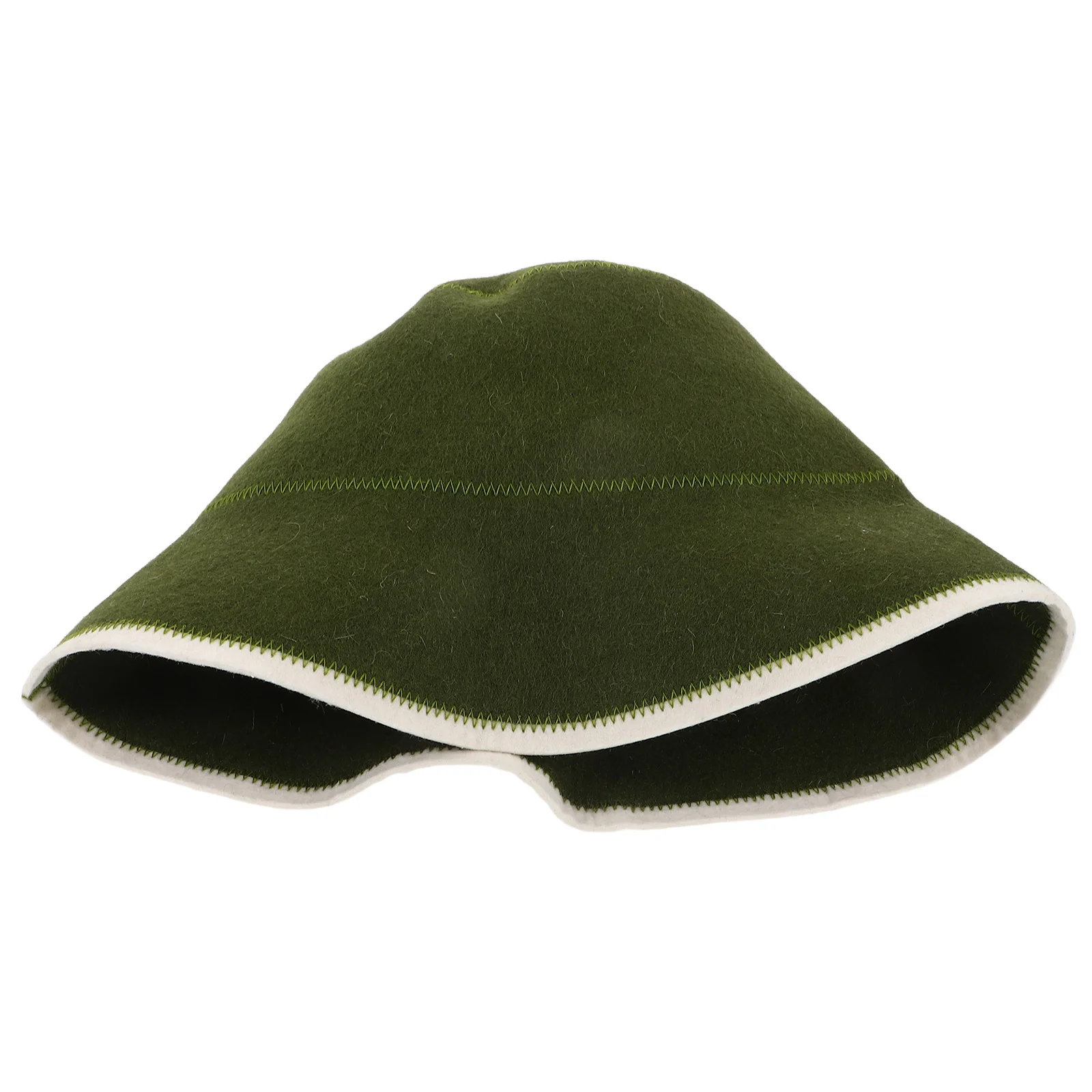 

Perspiration Wool Felt Shower Cap Men and Women Fur Bucket Hats for Woman Sauna