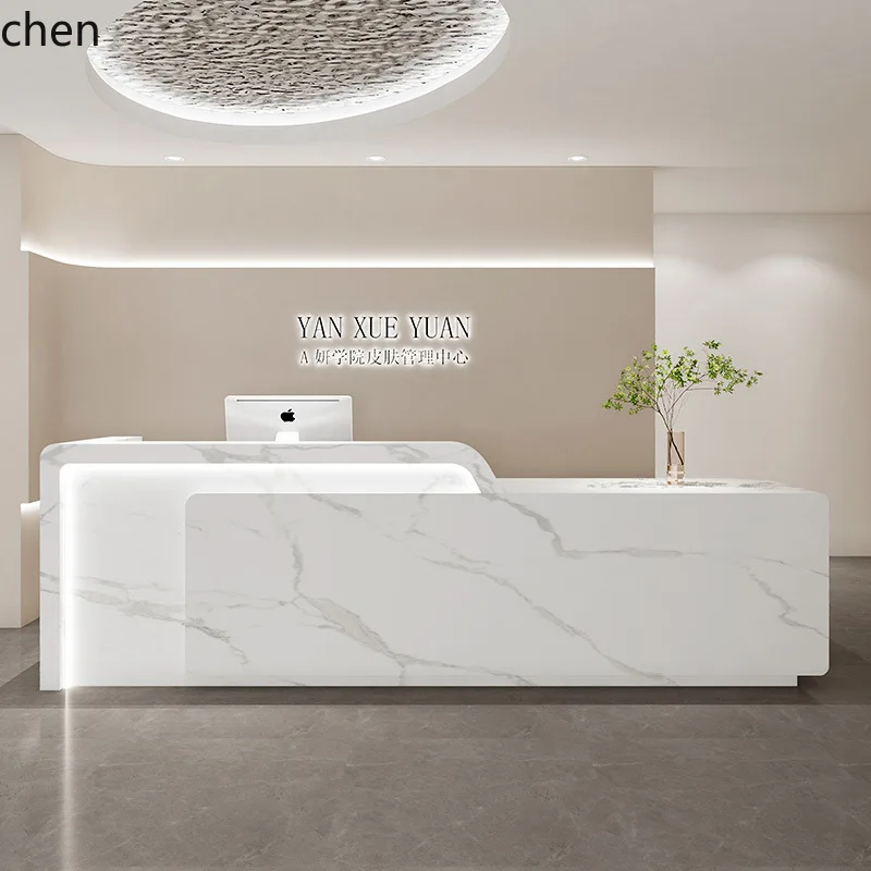 HT  Beauty Salon Clothing Store Hair Salon Lacquered Front Desk Reception Bar Table