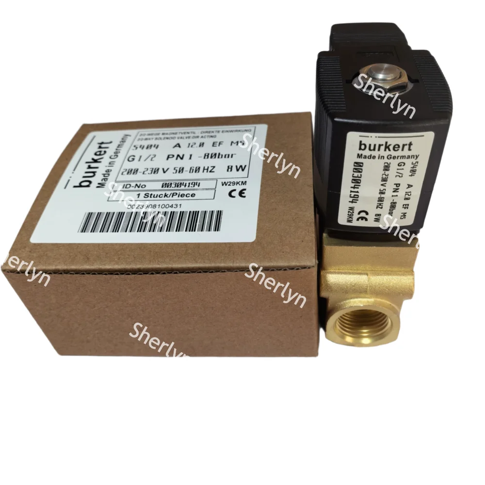 6281 Series 00322502 Burkert Solenoid Valve G3/8 2/2 Normally Closed 00322503 00322504 NBR Sealed Brass Valve Body