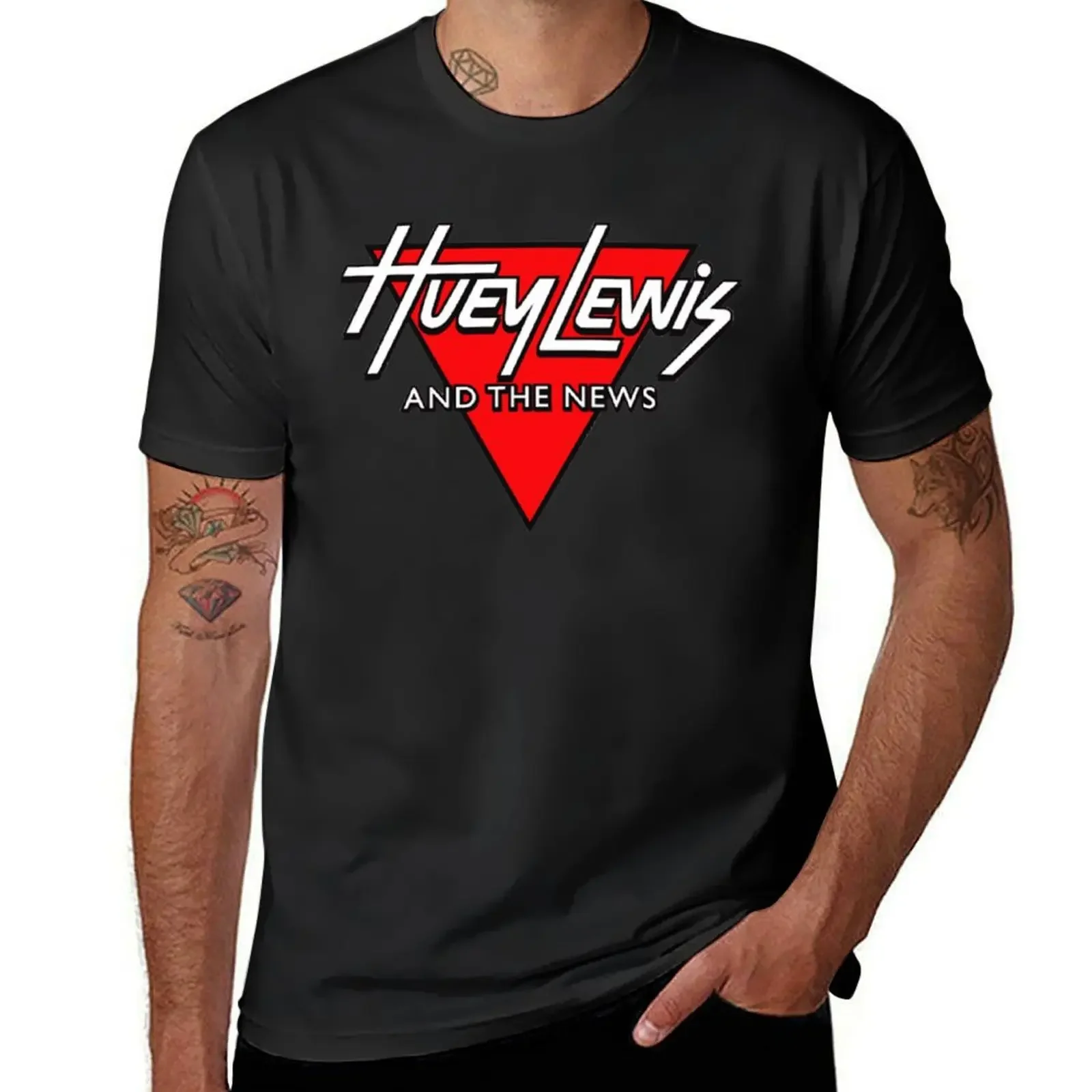 Huey Lewis - Band Legend T-Shirt rapper graphic tees tees oversized graphic tee customizeds luxury clothes men