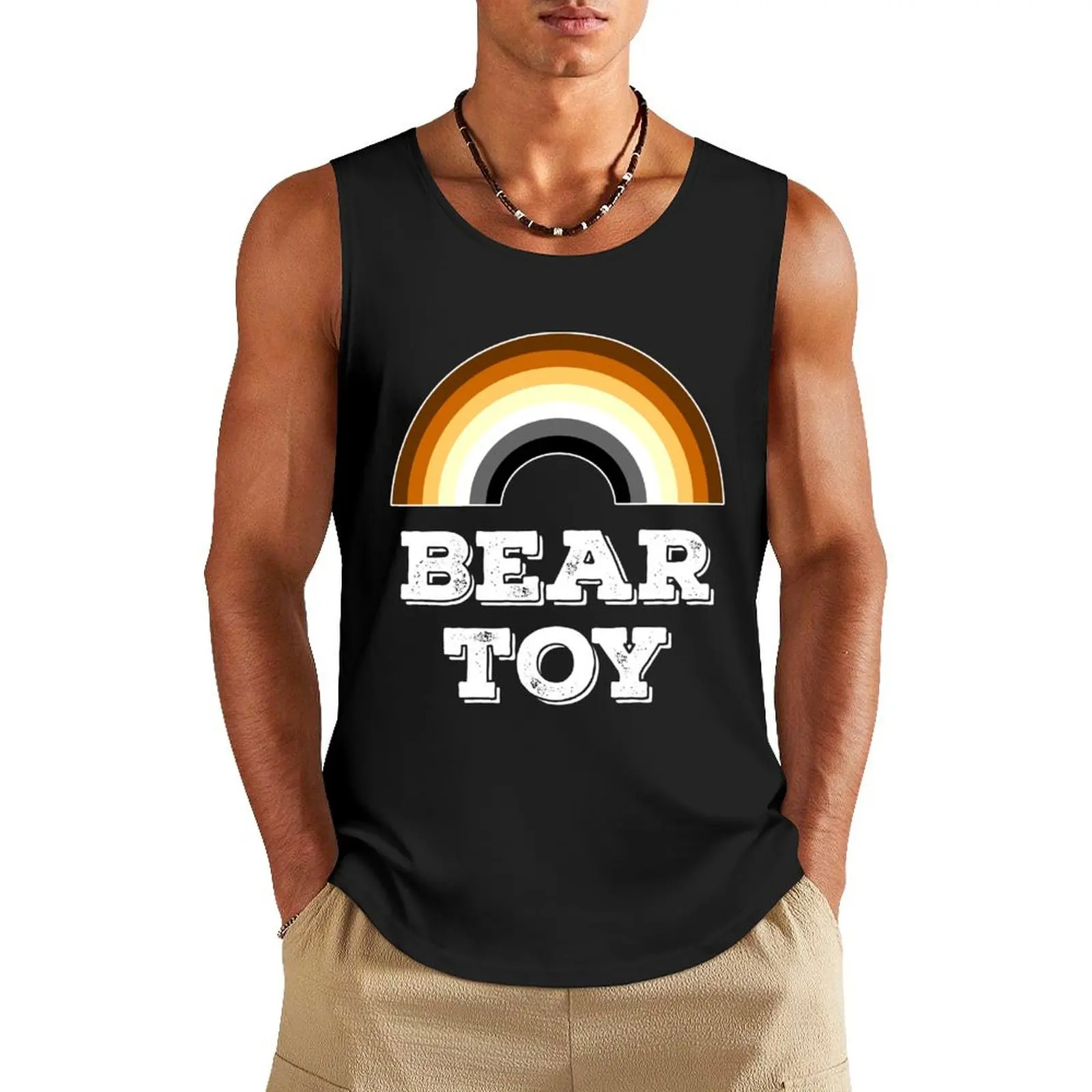 

Gay Bear Toy Tank Top Fitness men clothing Men's clothes luxury style