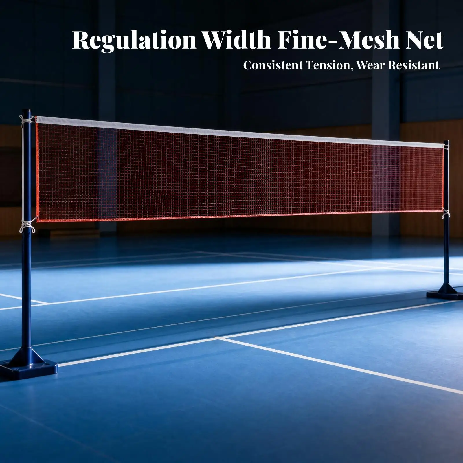 Easy Setup Badminton Net for Driveway and Park Polypropylene Construction with Zippered Transparent Bag