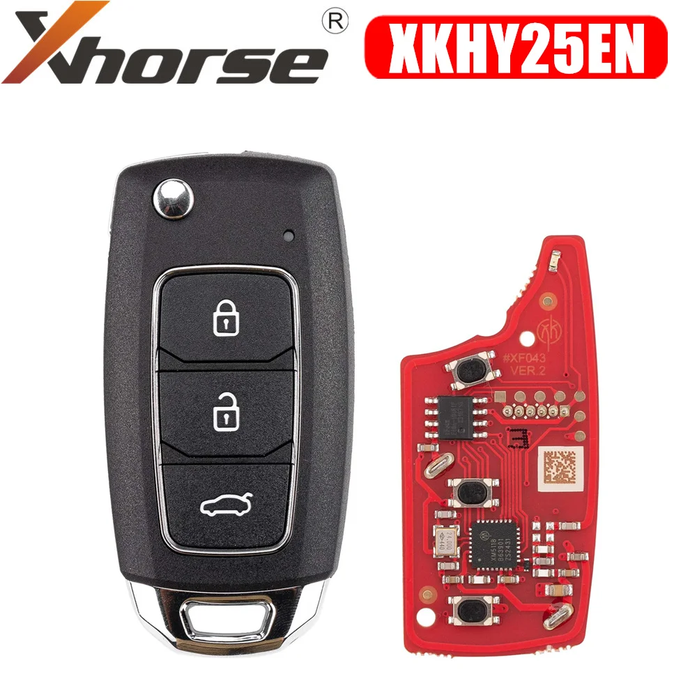 

Xhorse XKHY25EN 2nd Generation Remote Key for Hyundai Type 3 Buttons