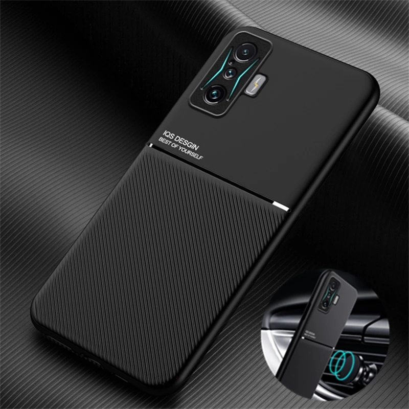 For Xiaomi Poco F4 GT 5G Case Leather Magnetic Car Kickstand Holder Plate Phone Case For Poco F4 GT F4gt F 4 GT Soft Back Cover