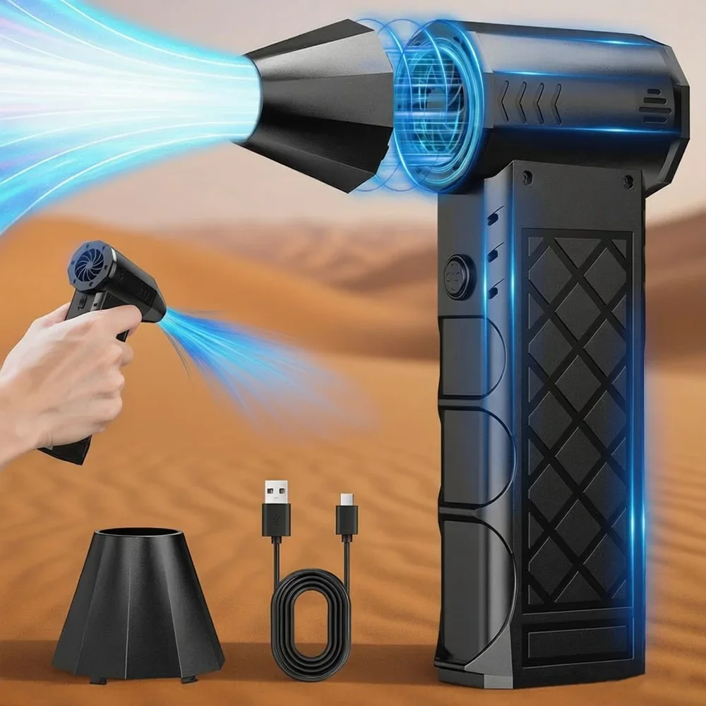 

Портативный вентилятор Turbo Fan Jet Turbo Jet Blower Бесщеточный пылесос Вентилятор для ПК/клавиатуры/дома/автомобиля Очистка воздуха Duster Blower