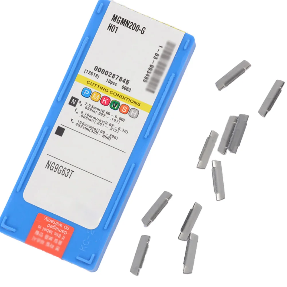 

Insert MGMN200-G Insert 10 PCS/Set Carbide Cutting Groove Easy To Replace MGGN200 MGMN200-G Machining Aluminum High Quality