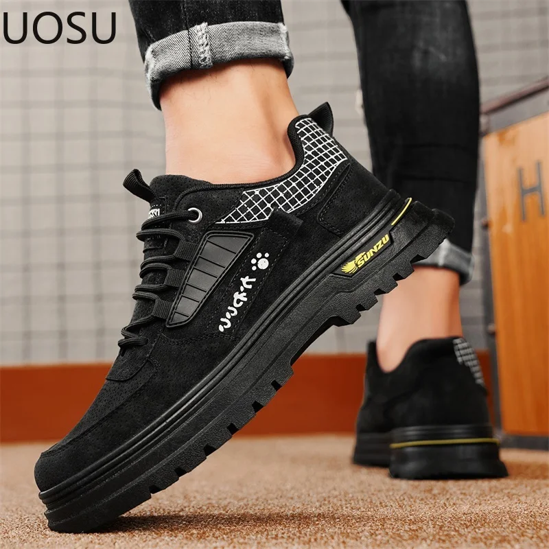 New Style Casual Sneakers Sneaker Men's Shoes Trendy All-match Lightweight Popular Model UOSU New Style Fashion Vulcanized Shoe