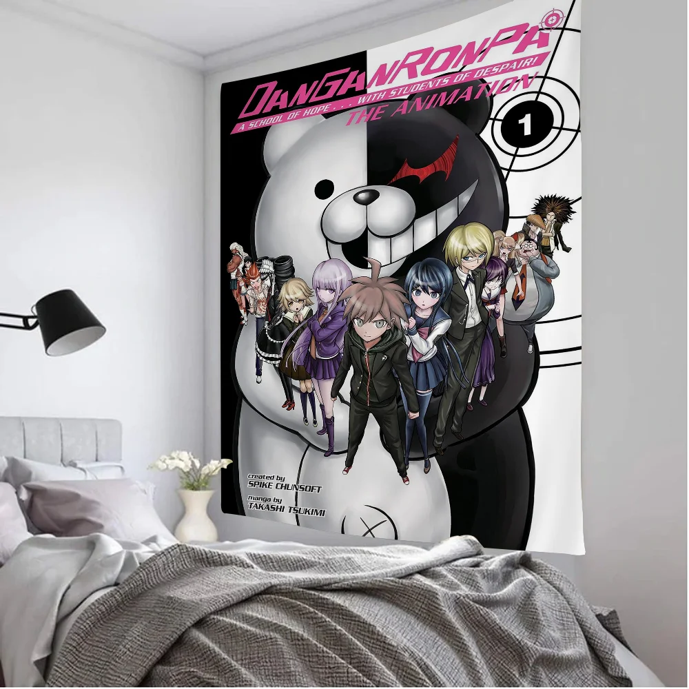 Classic Anime Game Series Danganronpa Anime Tapestry For Living Room Home Dorm Decor Home Decor