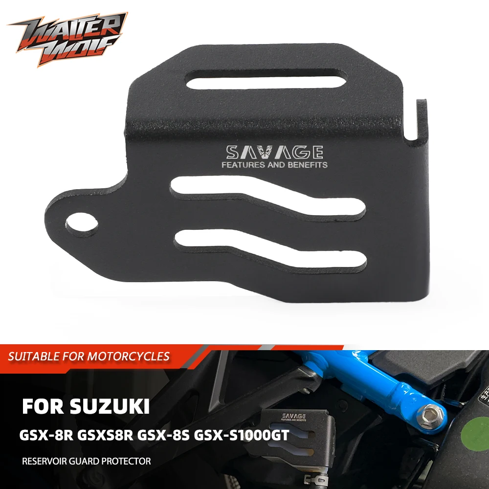 2024 Rear Brake Fluid Reservoir Cover Guard Protector For Suzuki GSX-8R GSXS8R GSX-8S GSX-S1000GT Motorcycle Tank Oil Fluid GSX