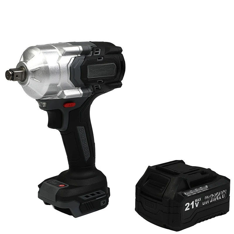 

Industrial grade 1300 high torque lithium battery wrench lithium battery wind cannon power tool brushless lithium battery