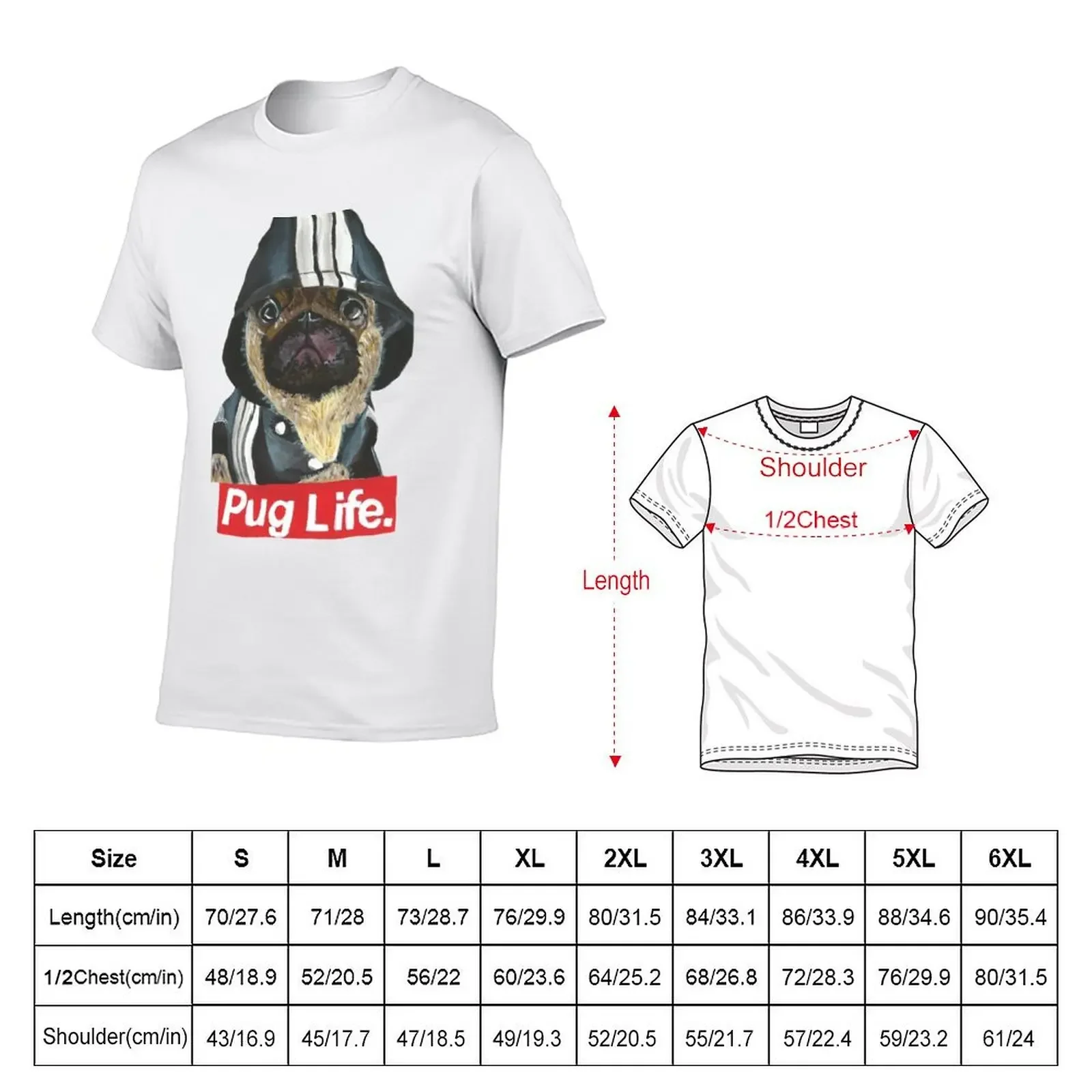 Pug Life - KP/Art T-Shirt vintage t shirts sublime graphic shirts mens plain t shirts