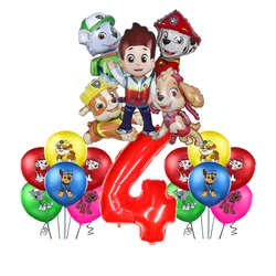 1set Cartoon Paw Patrol Ryder Birthday Decoration Aluminum Film Balloon Set Dog Chase Skye Party Supplies Children Toys