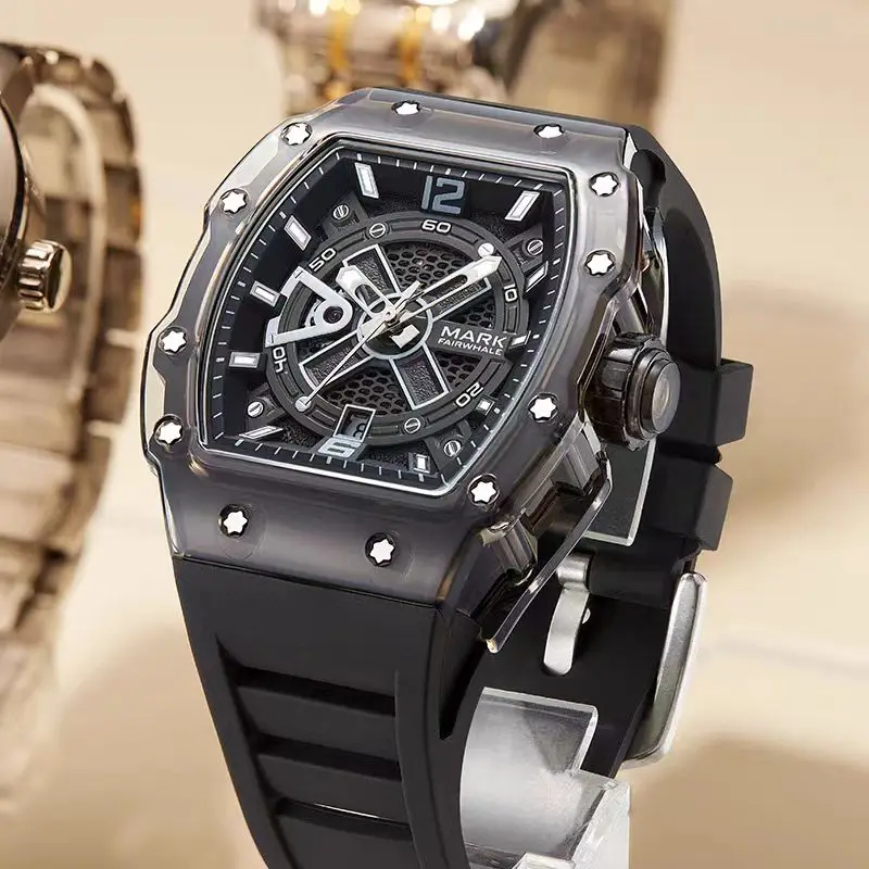 Mark Fairwhale 6810 Automatic Movement Men's Watch Fashion Sports Waterproof Luminous Mechanical Watches for Men Montres Hommes